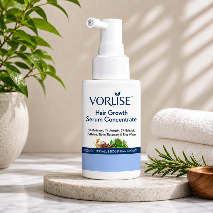 VORLISE Intense Hair Growth Serum Concentrate | 3% Redensyl, 4% Anagain, 2% Baicapil | 30 ml