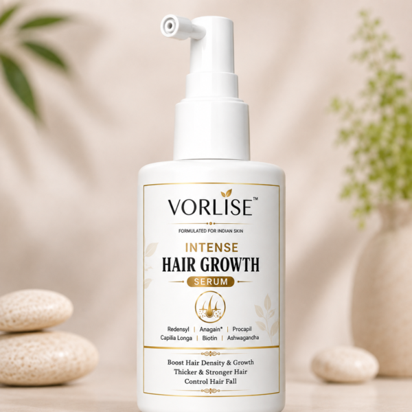 VORLISE Intense Hair Growth Serum Concentrate | 3% Redensyl, 4% Anagain, 2% Baicapil | 30 ml
