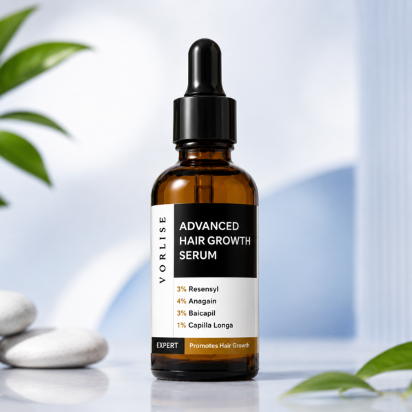 VORLISE Advanced Hair Growth Serum | 3% Redensyl, 4% Anagain, 3% Baicapil & 1% Capilia Longa | 30 ml
